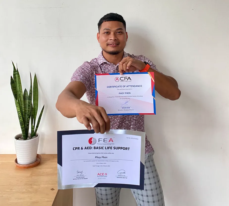 CPR & AED certificate