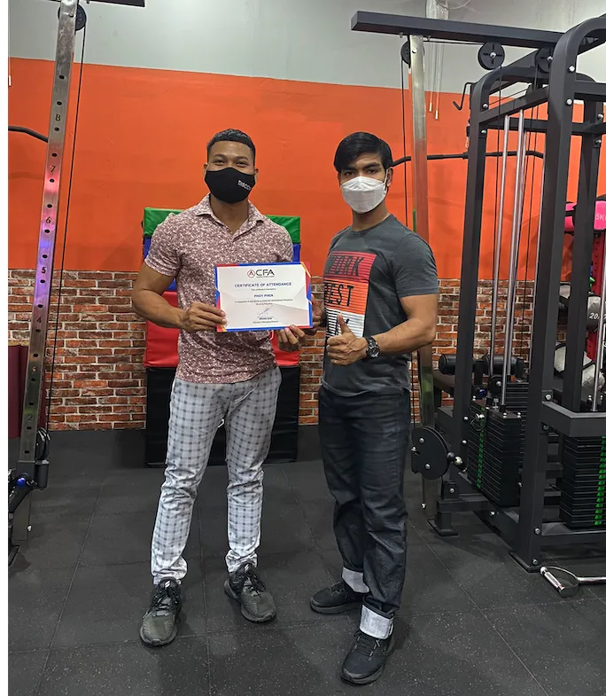 Exercise Mentoring Program certificate